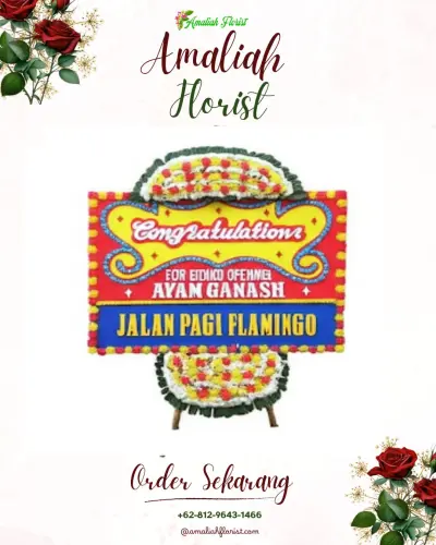 Bunga Papan Congratulation di Bansir Darat
